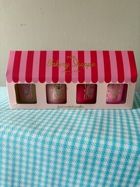 Bed Bath & Beyond Pink Bakery Shoppe Scented Candle Set RETIRED